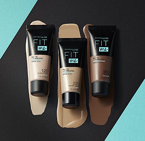 Maybelline New-York - Fond de Teint Fluide Fit Me Matte & Poreless - Peaux normales à grasses - teinte : 130 Buff Beige - 30 ml