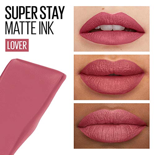 Maybelline New York, SuperStay Matte Ink, Cofre 2 Pintalabios Permanentes Líquidos de Larga Duración, Efecto Mate, Maquillajes Labiales, Tono15 Lover - 2 Unidades, 10 ml