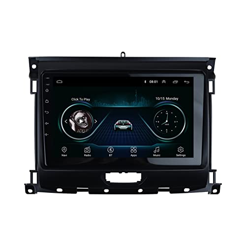 Mengli Double 2 DIN 9 Pulgadas Radio Fascia FIT FOR Ford Ranger 2015+ Panel estéreo GPS Reproductor de DVD Reproductor de Reposo Instalación Envolvente Sorteo Kit Marco