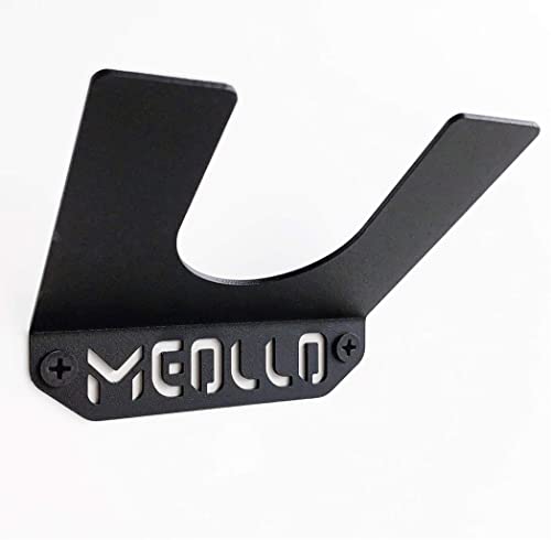 MEOLLO Soporte Colgador de Pared para Skateboard y Longboard (100% Acero) (Negro X1)