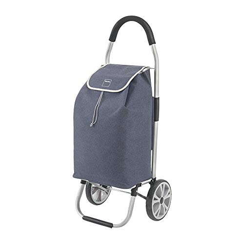 Metaltex Carro de Compra Plegable, Azul, 45 litros