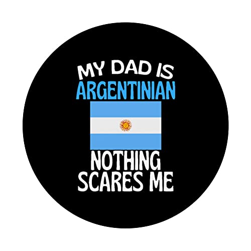 Mi papá es argentino nada me asusta papá divertido PopSockets PopGrip Intercambiable