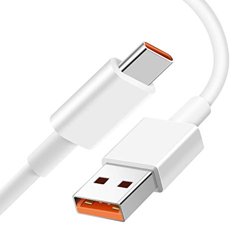 Mi Turbo Charge 33W Cable de carga [2M] USB-C Cable de datos rápido 50W 5A compatible con Xiaomi Mi 11 11 Ultra 11i 11 Pro Mi 10 Mi 10T Lite 5G 10T Pro Mi 9 9T Redmi Note10 10 Pro Poco F3 M3 X3 NFC