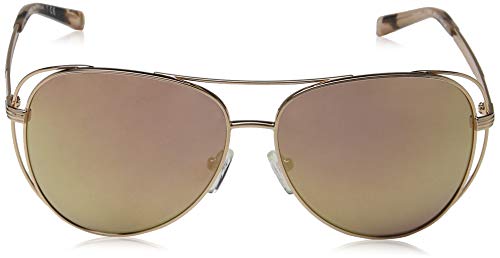 Michael Kors 0MK1024 Gafas de Sol, Shiny Rose Gold/Tone, 58 para Mujer