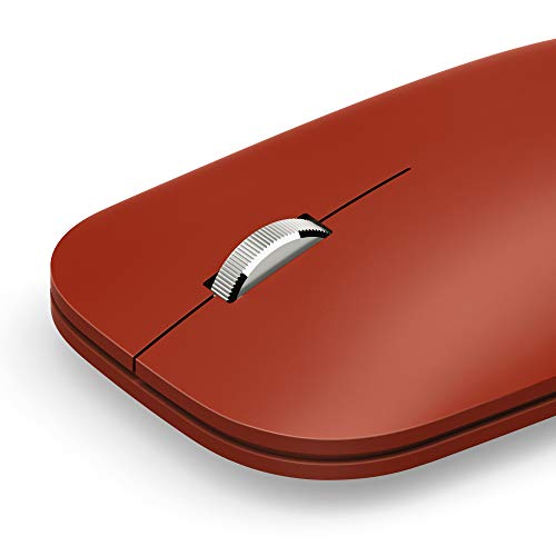 Microsoft Surface Mobile - Ratón (Bluetooth Low Energy, compatible con PC Windows/ Android / MAC BT4.0, 4.1,4.2,5.0) Rojo amapola