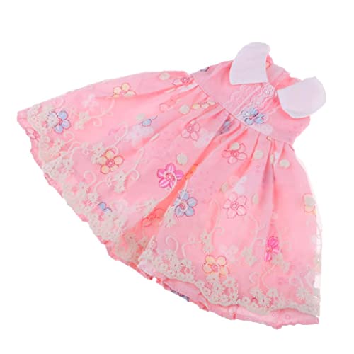 Milageto Vestido Hermoso Rosado Hecho a Mano para 50 Cm de Noche Lolita Muñeca