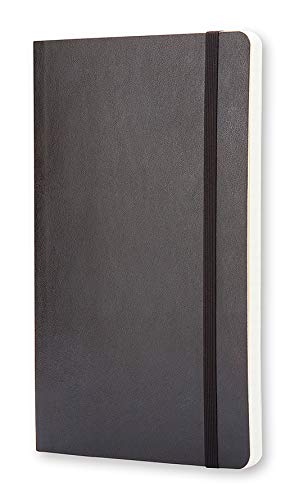 Moleskine Cuaderno Clásico con Hojas Rayadas, Tapa Blanda y Cierre Elástico, Color Negro, Tamaño Pequeño 9 x 14 cm, 192 Hojas