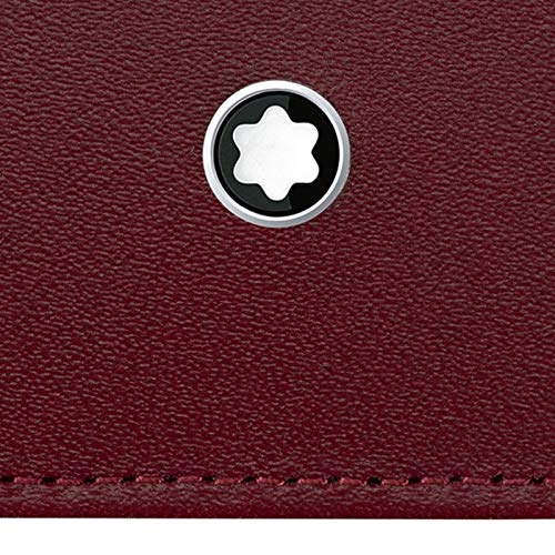 Montblanc Meisterstück MST Pocket 6cc Burgundy - Funda para Tarjetas de Visita, Color Burdeos