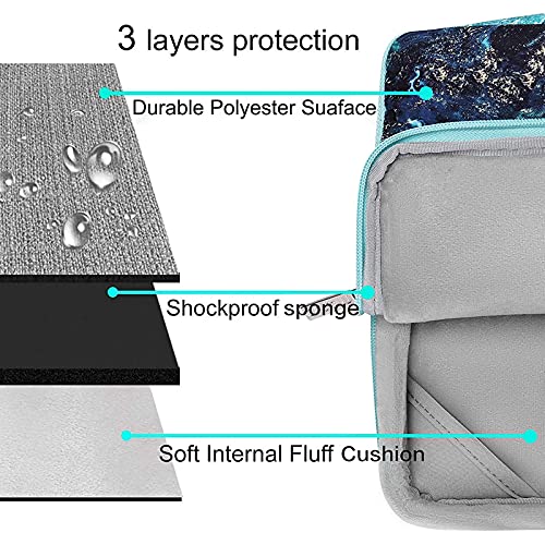 MOSISO Funda Dura Compatible con MacBook Pro 13 A2338 A2289 A2251 A2159 A1989 A1706 A1708, Plástico Ola Mármol Carcasa Rígida&Funda Protectora&Protector de Pantalla&Piel Teclado&Cubierta Webcam,Azul