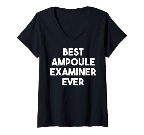 Mujer El mejor examinador de ampollas Camiseta Cuello V