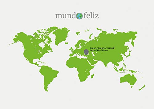 Mundo Feliz - Higos ecológicos secos, 2 bolsas de 500 g