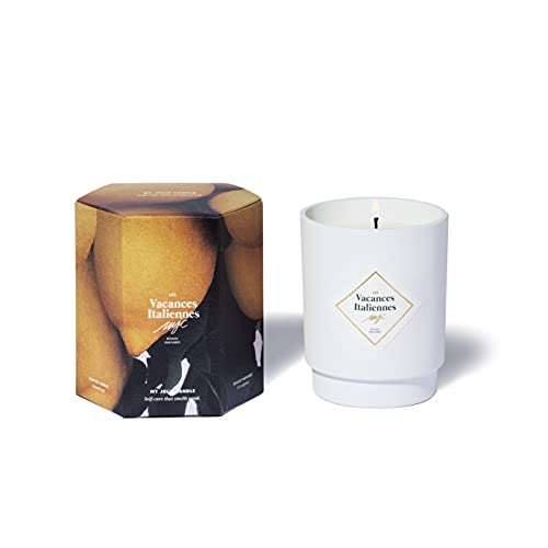 MY JOLIE CANDLE | Vela Perfumada Bergamota (Vacaciones en Italia) | Cera Natural 100% vegetal | 50h de combustión | Aroma Francés | 250g