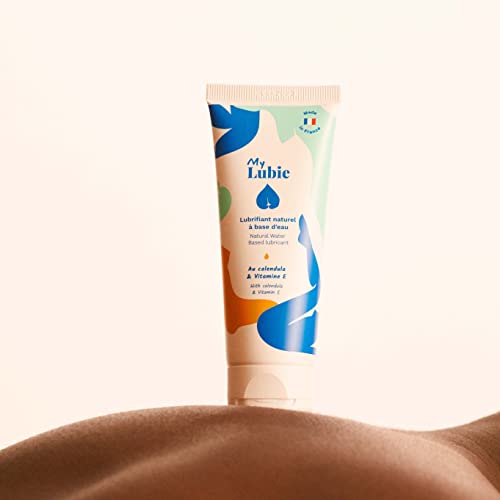 MY LUBIE Gel intimo lubricante natural a base de agua enriquecido con caléndula y vitamina E | Comestible - Vegano - Hidratante - Envase eco-responsable - para Mujeres y Hombres - fabricado en Francia