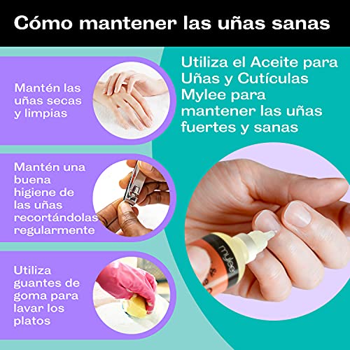 Mylee Aceite para cutículas y uñas de almendras dulces 50ml - Aceite Acondicionador de Cutículas Hidratante y Nutritivo, Fórmula no Grasa, no deja residuos pegajosos, Ligeramente Perfumado