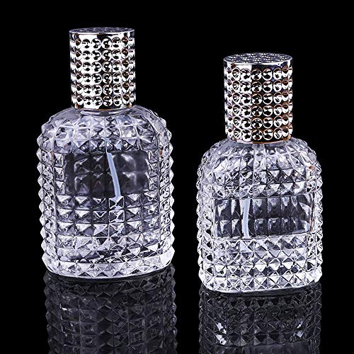 MZY1188 1pc Botella de Spray portátil de 30 ml / 50 ml - Botella de Spray de Perfume de Vidrio vacía, Botella de Perfume Recargable Duradera en Forma de piña Botella de Perfume con atomizador