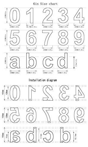 Nanly Número de casa moderna-15.3 Centímetros NEGRO/6 pulgadas-Acero inoxidable, Apariencia flotante, Fácil de instalar y hecho de acero inoxidable sólido (Número 1)