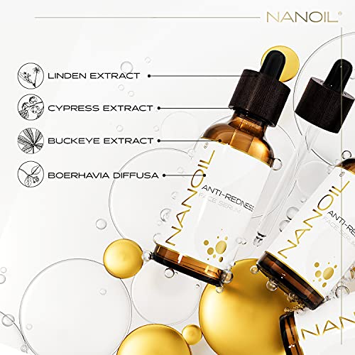 Nanoil Anti-Redness Face Serum – Sérum calmante para pieles con cuperosis,