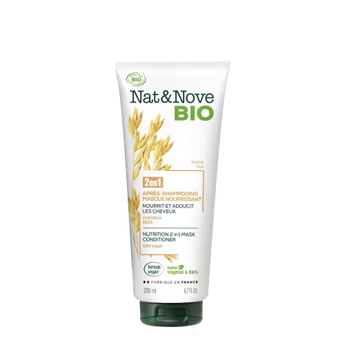 Nat&Nove Bio - Acondicionador BIO con Avena para cabellos secos | Cabello nutrido y suave.