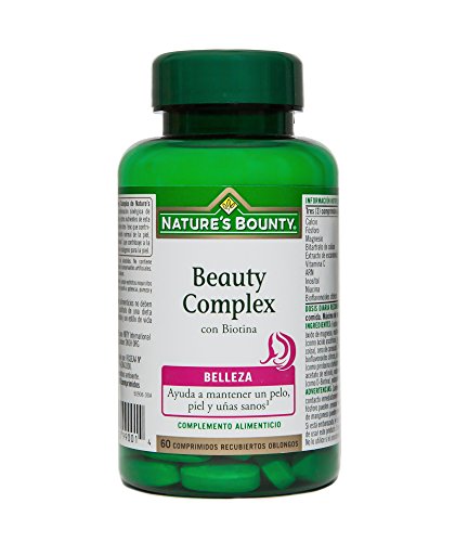 Nature's Bounty Beauty Complex Con Biotina - Comprimidos, One size, Vanilla, 60 Unidad (Paquete de 1)