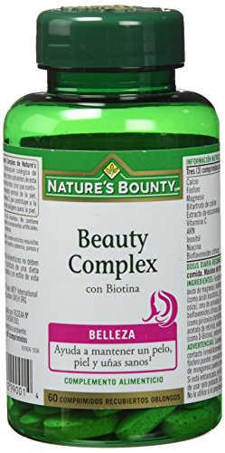 Nature's Bounty Beauty Complex Con Biotina - Comprimidos, One size, Vanilla, 60 Unidad (Paquete de 1)