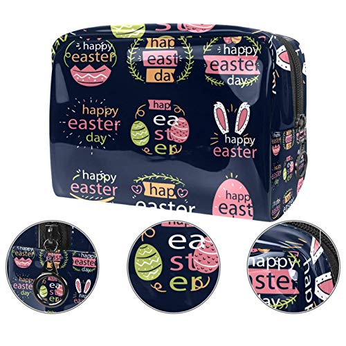 Neceser de Maquillaje Estuche Escolar para Cosméticos Bolsa de Aseo Grande Set-of-Easter-Day-Badges