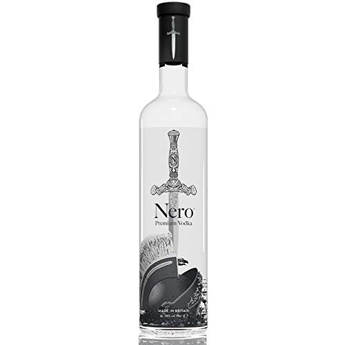 Nero Vodka 1 Litre (ABV 40% de alcohol) - Vodka Premium para Sorber con Toques de Vainilla y Cítricos, Elaborado con Papas 100% Británicas, sin Azúcar y sin Gluten