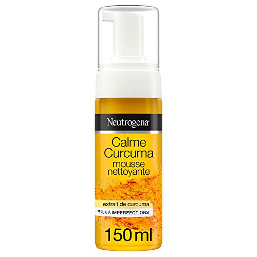 Neutrogena Calme Curcuma - Espuma limpiadora facial, 1 botella dosificadora de 150 ml