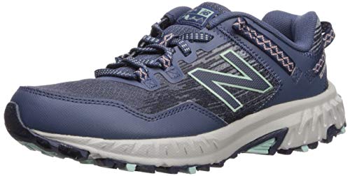 New Balance 410v6 Cushioning, Zapatillas para Carreras de montaña Mujer, Vintage Indigo Blanco melocotón Agave, 39.5 EU