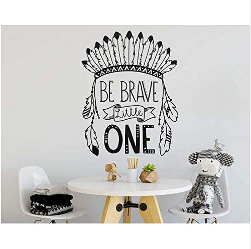 Newberli Be Brave Little One Tatuajes De Pared Cotizaciones De Vinilo Extraíbles Lindos Pegatinas De Pared Para Niños Habitación Nursery Home Decor Wallpaper Mural 42X55 Cm