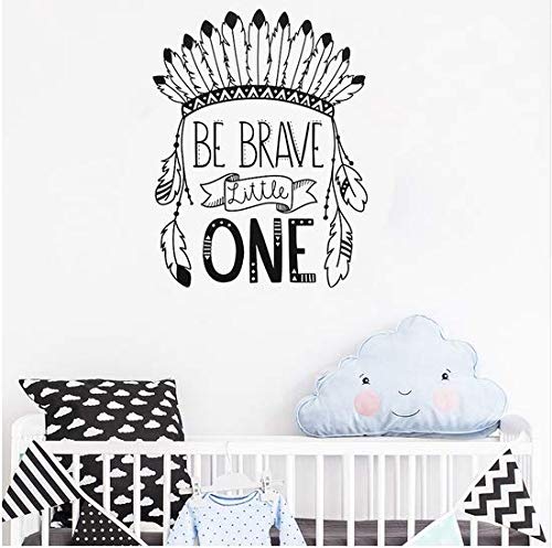 Newberli Be Brave Little One Tatuajes De Pared Cotizaciones De Vinilo Extraíbles Lindos Pegatinas De Pared Para Niños Habitación Nursery Home Decor Wallpaper Mural 42X55 Cm