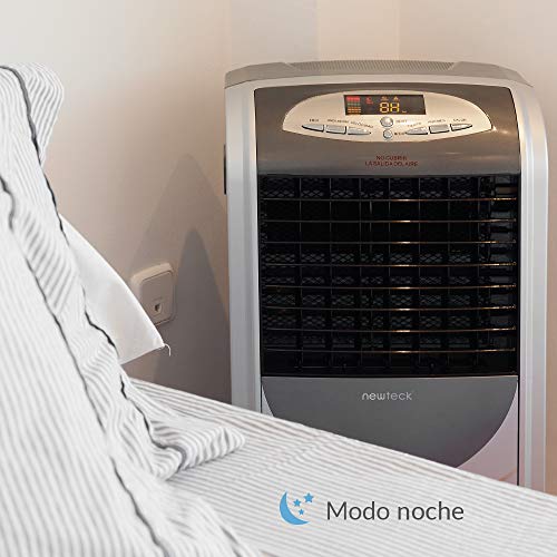 NEWTECK - Purificador de Aire para Hogar 4 en 1 con Aniones y Filtro Antipolen (hasta el 99.99% de Partículas). F. Frío, Calor, Humidifica y Purifica. Humidificador de Aire Portátil. Incluye Mando