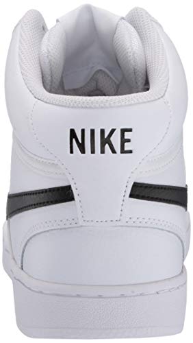 Nike Court Vision Mid, Sneaker Hombre, White/Black/White, 43 EU