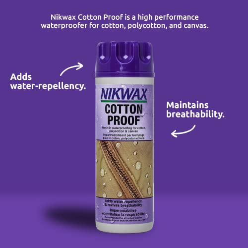 Nikwax Cotton Proof - Botella liquído para protección de algodón, tamaño 1 l