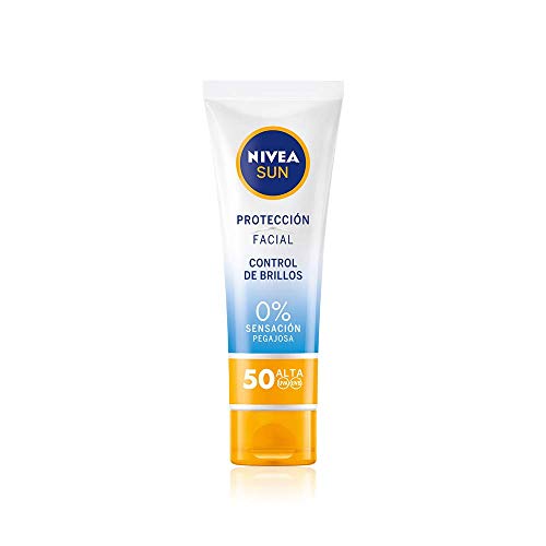 NIVEA SUN crema solar facial FP50 + Protege & Refresca Spray Bruma Solar FP50 + After Sun Loción Hidratante