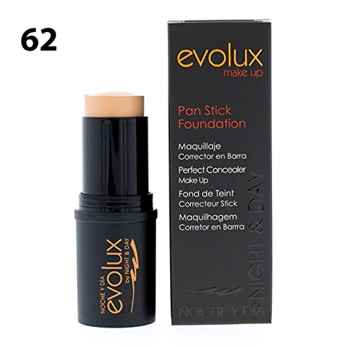 NOCHE Y DIA EVOLUX BY NIGHT & DAY Maquillaje Corrector En Barra Evolux Pan Stick Foundation, Color N.62, 18 Gramo