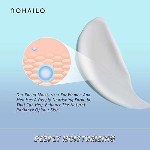 Nohailo Crema Facial hidratante Vegana | Hidratación Diaria para la Cara | Cuidado Facial Natural con Kiwi, Jojoba y Zumo de Aloe Vera