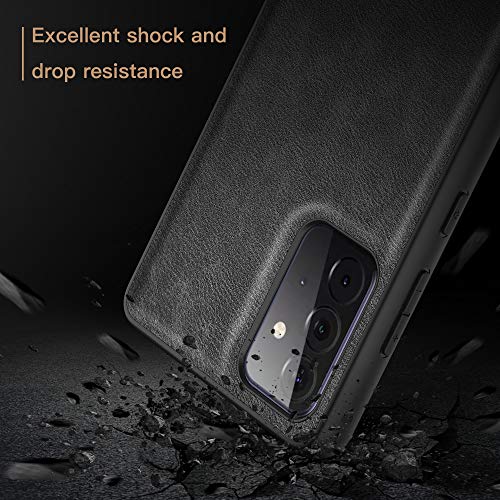 none-branded Avalri Funda Samsung Galaxy A52 5G, Funda de Cuero Suave de TPU, Cómoda de sostener, Resistente a rayones y Huellas Dactilares, Compatible con Samsung Galaxy A52 5G (Neqro)