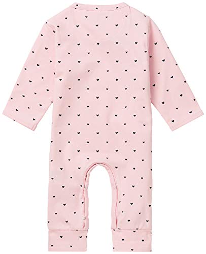 Noppies G Playsuit jrsy LS Nemi Body, Rosa Claro, 74 cm para Bebés