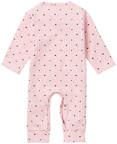 Noppies G Playsuit jrsy LS Nemi Body, Rosa Claro, 74 cm para Bebés