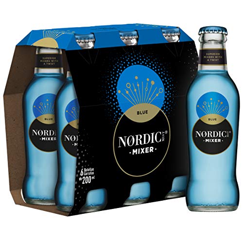 Nordic Mist Mixer Blue Botella Vidrio - 200 ml (Pack de 6)