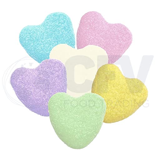 Nubes Chuches Marshmallows Rainbow Con Forma De Corazón- Tarro con Tapa De 405 Gramos