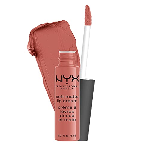 NYX Professional Makeup Pintalabios Soft Matte Lip Cream, Acabado cremoso mate, Color ultrapigmentado, Larga duración, Tono: San Diego