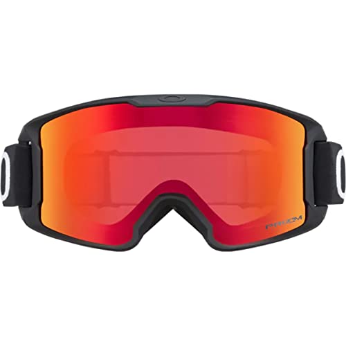 Oakley Line Miner - Gafas de nieve para jóvenes, color negro mate, pequeño, lente de iridio Prizm