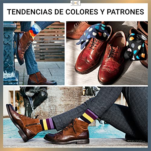 Occulto CALCETINES HOMBRE divertidos estampados (6 PARES), CALCETINES HOMBRE colores hecho de ALGODÓN Mix1 43-46