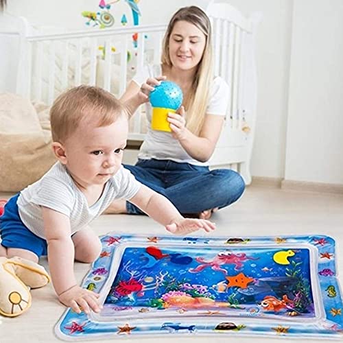 Ocean World - Alfombrilla de agua inflable para niños y niños pequeños (centro de actividad), diseño de la estimulación del crecimiento