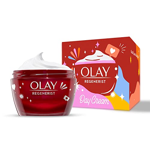 Olay Regenerist Crema Facial De Día, Fórmula Con Vitamina B3 Y Niacinamida, Hidrata 24H, Sin Perfume 50ml