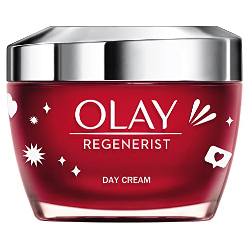 Olay Regenerist Crema Facial De Día, Fórmula Con Vitamina B3 Y Niacinamida, Hidrata 24H, Sin Perfume 50ml