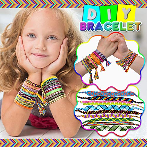 Oligo Regalos para Niños Niñas de 7 8 9 Años Niña, Niños Kits de Manualidades Juguetes Amistad para Niños de 6 7 8 Años Niñas Niños Niños Bricolaje Arte Tejido Pulsera