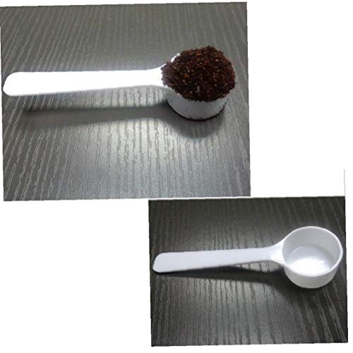 OMMO LEBEINDR Herramienta Cuchara Dosificadora De Plástico Proteína Cuchara De Café De Leche En Polvo Cucharada 8ml Cocina Caseros Blancos Adornos De Decoración