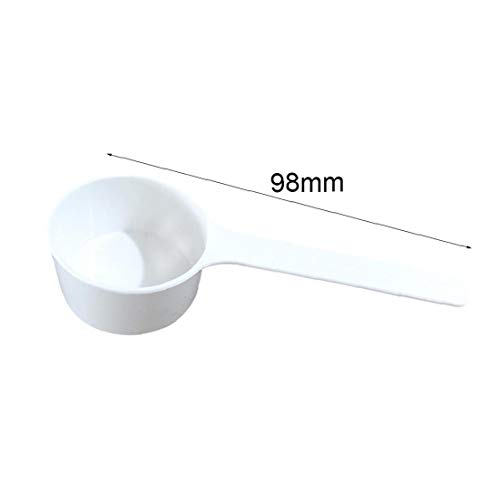 OMMO LEBEINDR Herramienta Cuchara Dosificadora De Plástico Proteína Cuchara De Café De Leche En Polvo Cucharada 8ml Cocina Caseros Blancos Adornos De Decoración